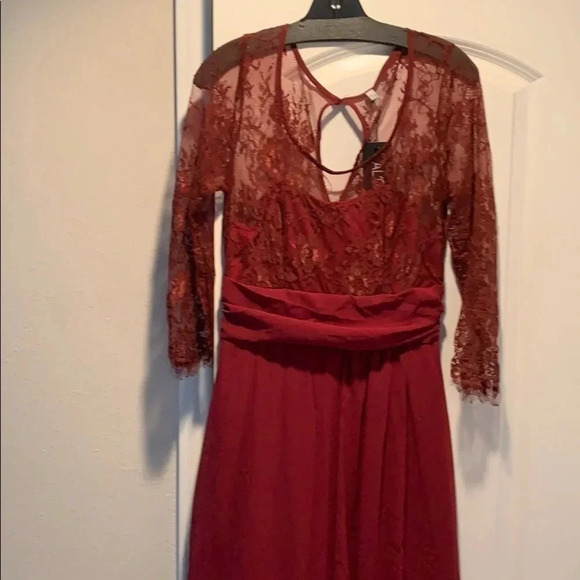 A-Line Lace Upper Body Dress - Picture 1 of 5